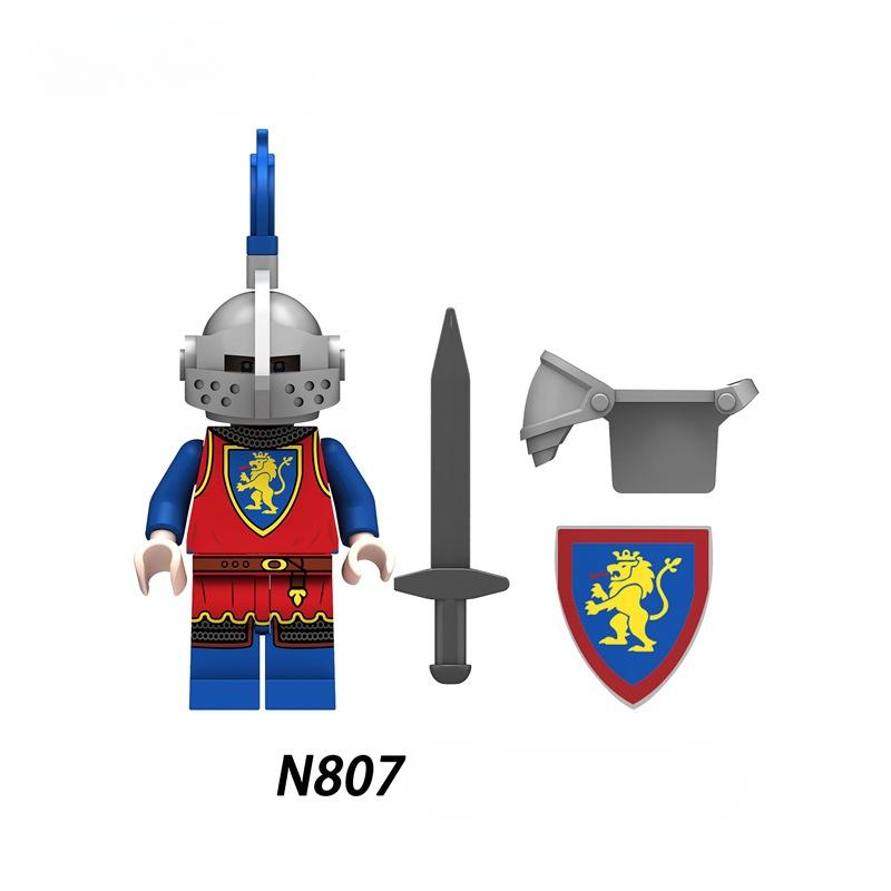 Строительный блок, средневековые войны роз, фигурки солдат, мини-строительная игрушка для детей N805 N806 N807 N808