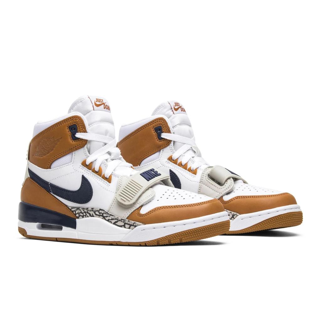 Just Don Air Jordan Legacy 312 'Medicine Ball' (Unisex) White / Midnight Navy-Ginger Vintage Basketball Shoes AQ4160 140