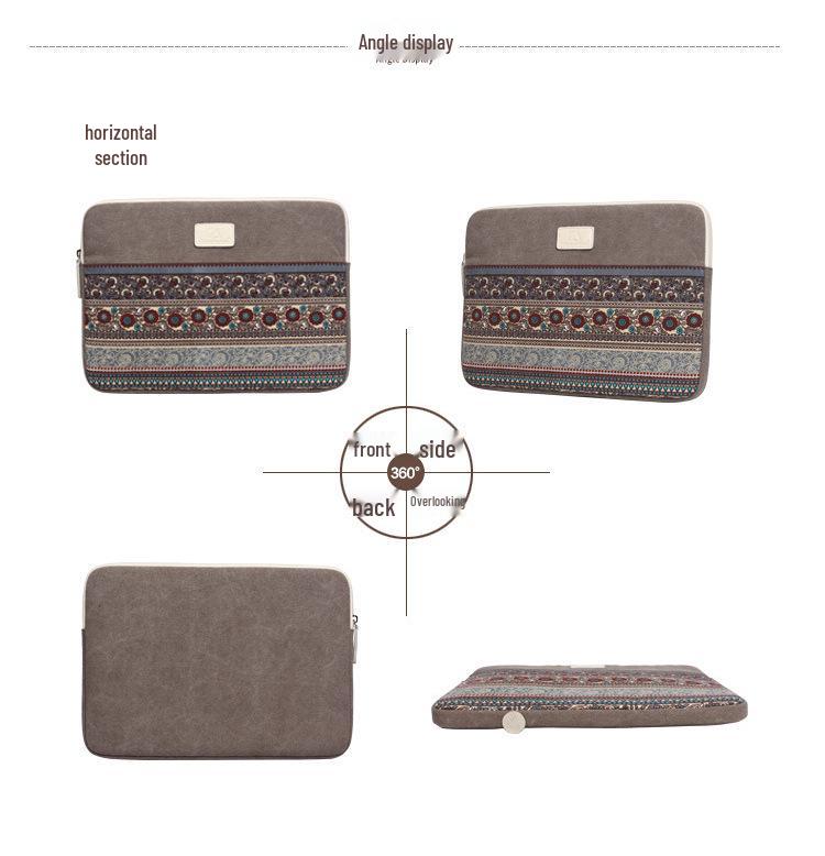 Canvas Laptop Sleeve for MacBook and Tablets - Fits 13", 14", 15"
