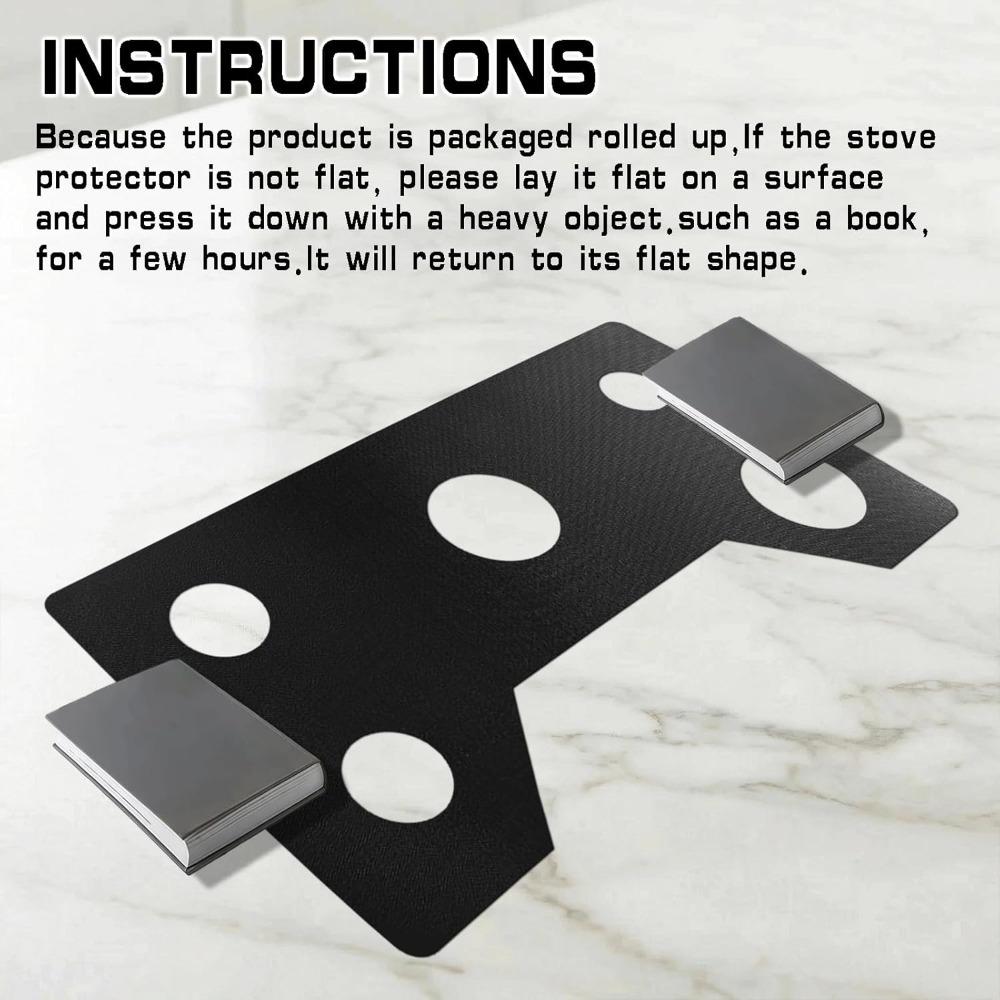 Stain-resistant Silicone Gas Stove Protector Mat Nonstick Gas Range Mat Gas Stove Gasket Kitchen