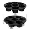 7 Inch 7 Cups Airfryer Silicone Muffin Pan Cupcake Mold for 3.5 To 5.8 L Air Fryer Accessories Non Stick Mini Cake Mould
