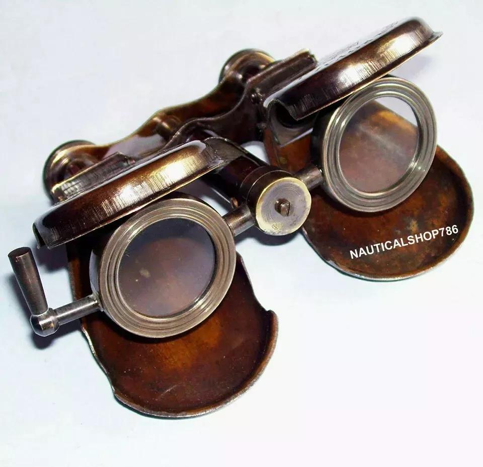 Старинный латунный телескоп из латуни, 3 дюйма, коричневый