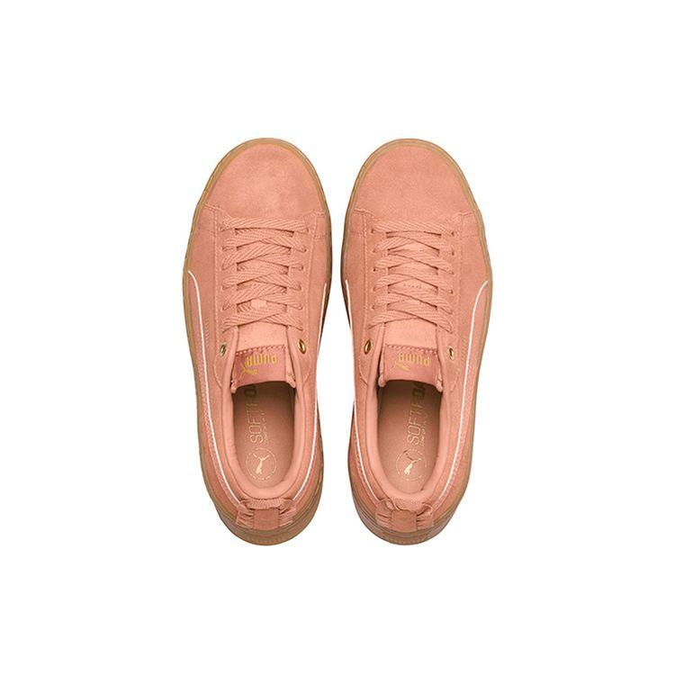 Puma Кроссовки на платформе с оборками в ретро-стиле, низкие, женские, коралловые 366928-02