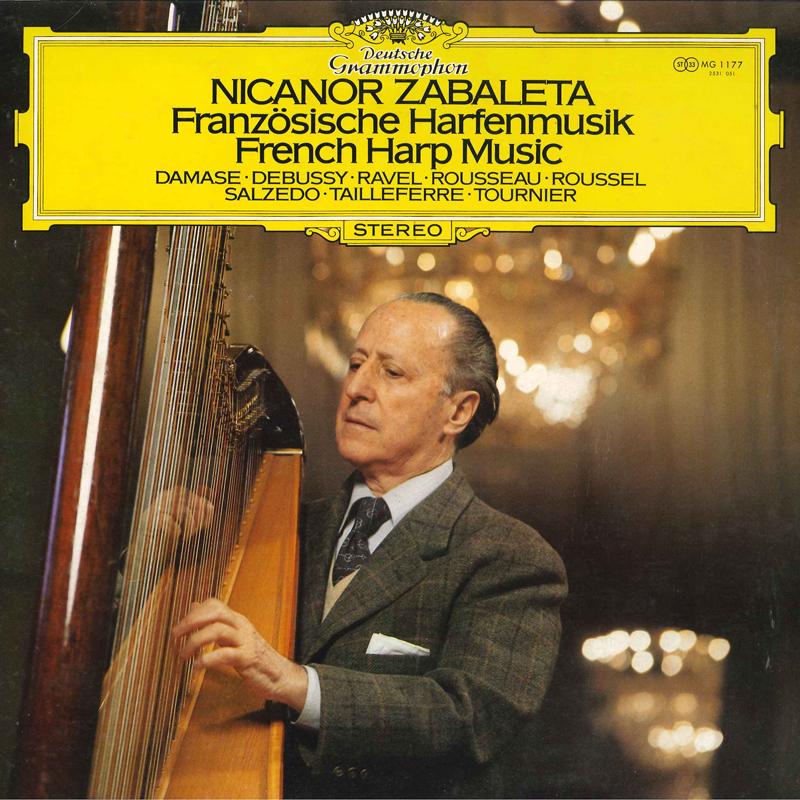 LP Record NICANOR ZABALETA French Harp Music MG1177 POLYDOR Japan Classical Used