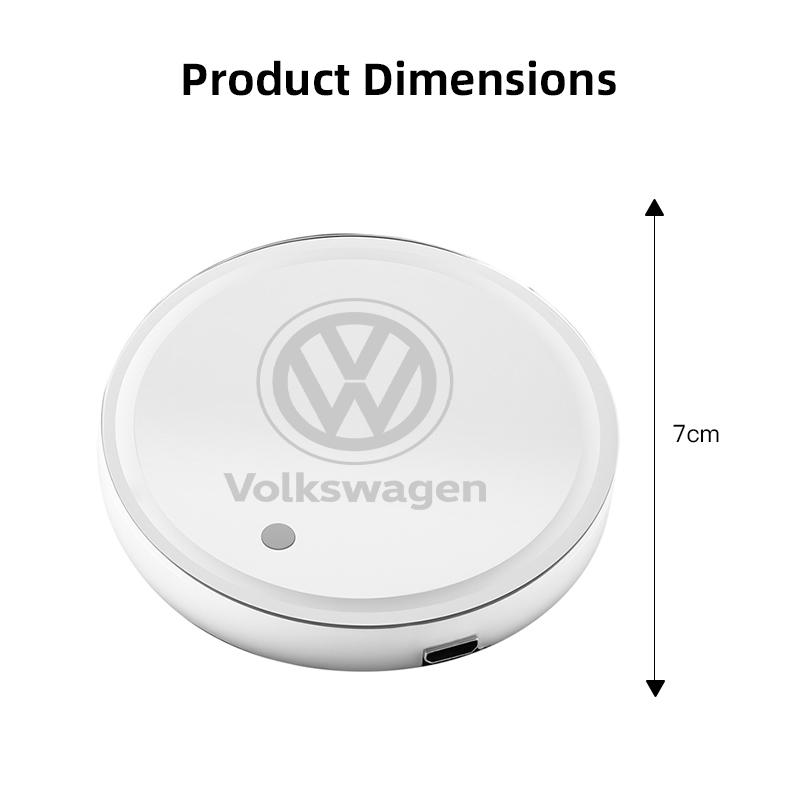2Pcs Touch RGB LED Car Cup Holder Pad Coaster Accessories For VW GTI Polo Golf MK6 Passat B6 Tiguan Arteon Jetta T-ROC ID.4 CC zk4