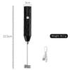 Cross-Border New Style Rechargeable Stainless Steel Plastic Modern Minimalism Milk Frother Coffee Whisk Stirring
