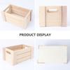 Wooden Desktop Storage Basket Table Organizer Case Black Office Sock Retro Child Kids Boxes White