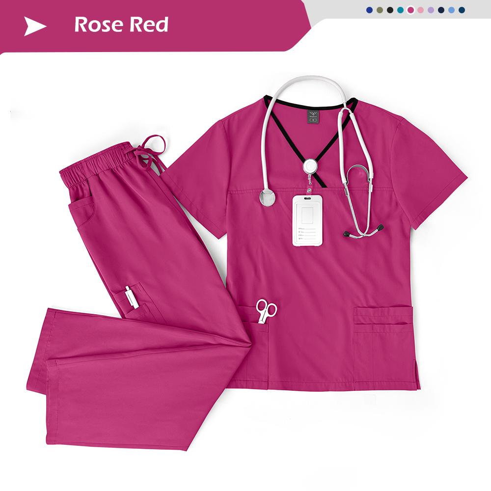 Эластичные Дышащие Товары для Кормления Хирургические Uniforms Женские Больничные Клинические Uniforms Многоцветные Короткий Рукав Одежда для Салона Красоты