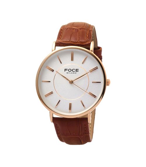 Foce Мужские наручные часы FOCE Milano с кожаным ремешком F2601L-RG
