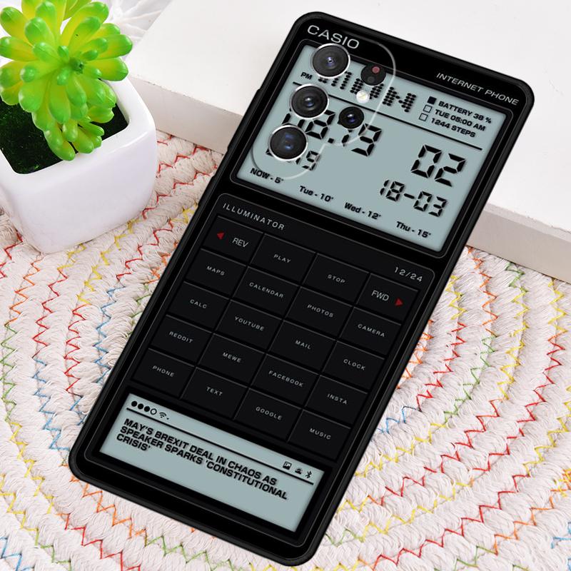 Ретро мобильный чехол из ТПУ для Samsung Galaxy note 10 pro S26 S25 S24 S23 S22 Ultra Plus S21 FE S20 Ударопрочный чехол