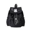 Schoolbag spring and summer backpack Korean version cartoon Korean backpack female drawstring design cute polka dot casual versatile student schoolbag