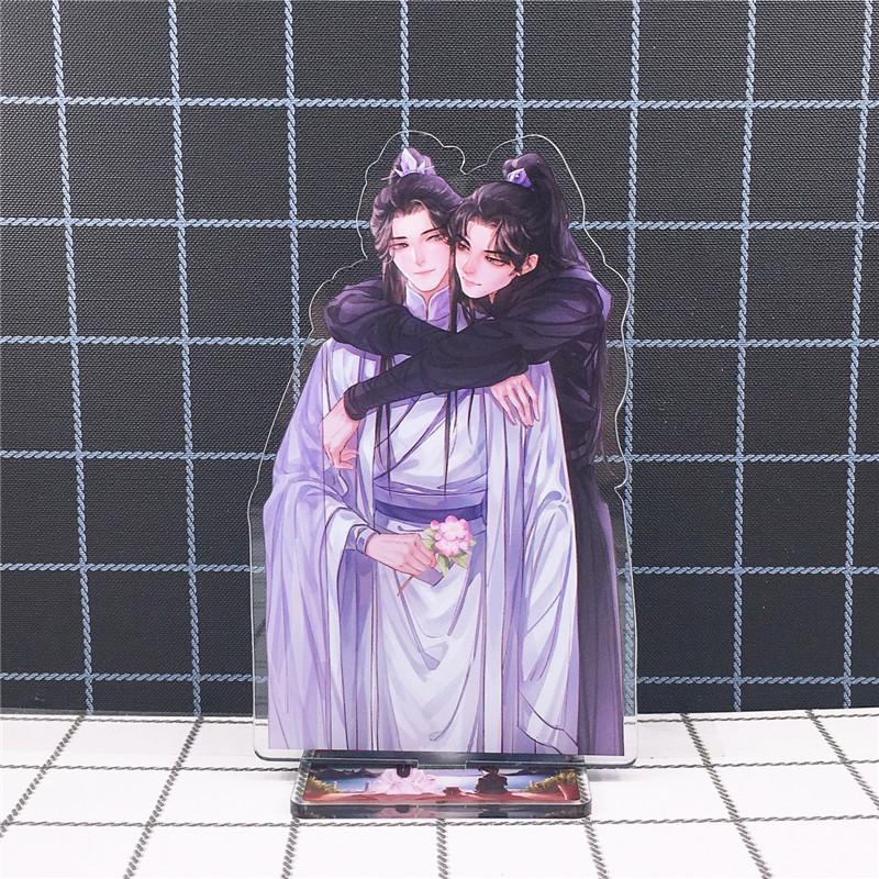 Хаски и его белый кот Shizun Mo Ran Chu WanNing, акриловая фигурка, подставка, модель игрушки, аниме, двустороннее действие