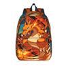 Модный рюкзак Покемон Чаризард Mochilas Кавайный для походов на молнии Rucksack