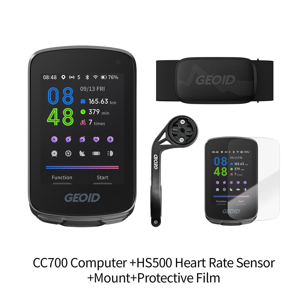 GPS-велокомпьютер GEOID CC700 с 2,8-дюймовым цветным экраном, велоспидометр с навигацией по маршруту, WIFI, водонепроницаемый велоодометр