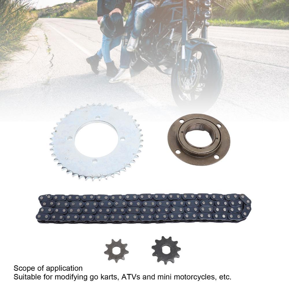 Toothless Flywheel T8F Gear Chain Set 116 Links Chain Chain Sprocket Kit Off Road Vehicles