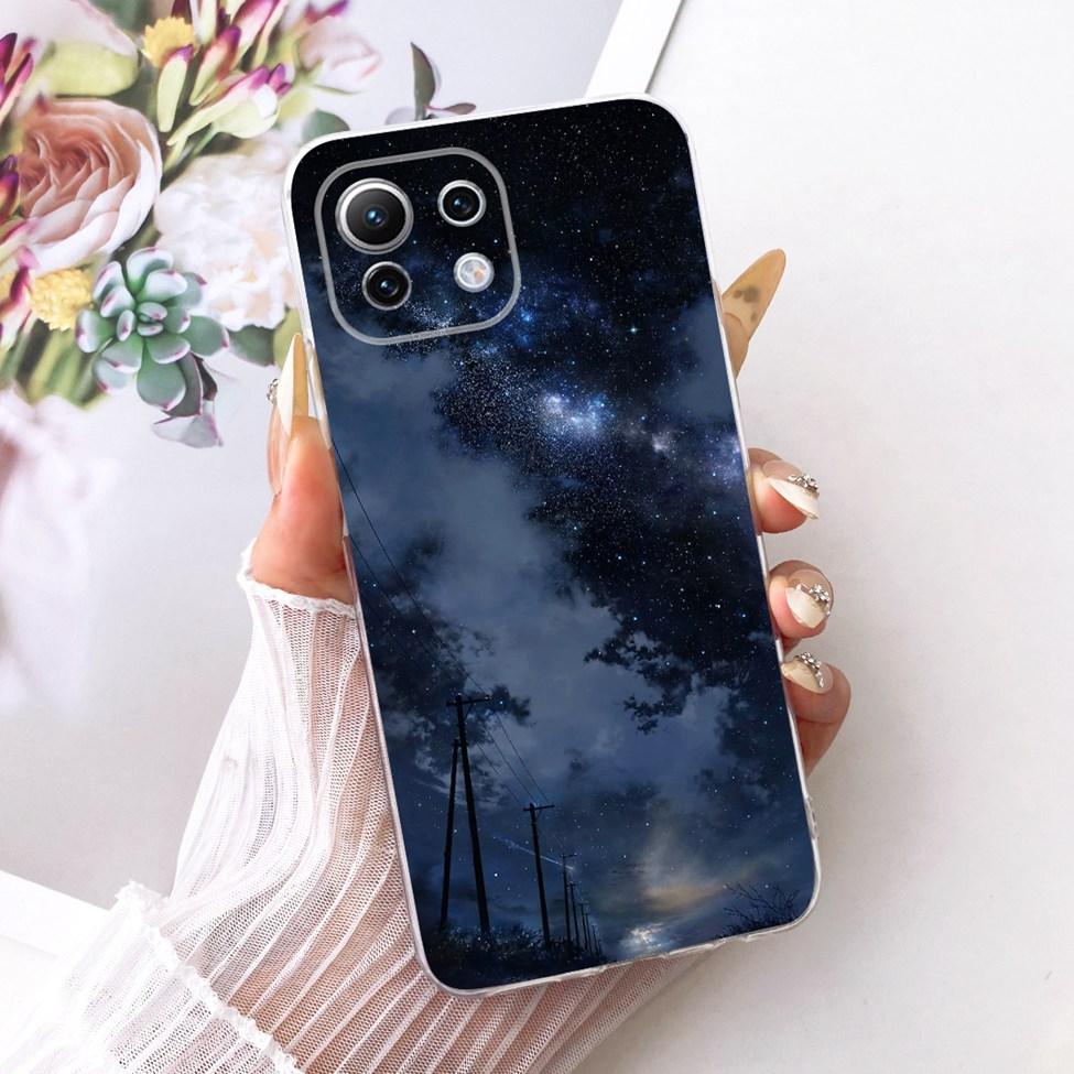 Clear Casing For Xiaomi Mi 11 Lite 4G Cover For Xiaomi Mi 11 Lite 5G Case Cute Cat Fashion Butterfly Funny Painted