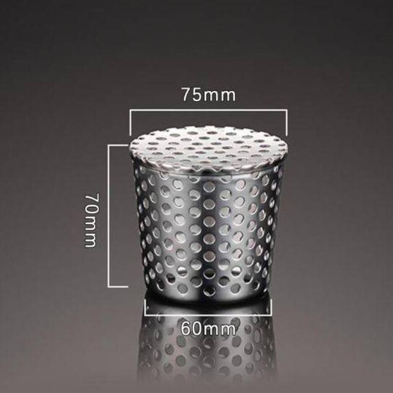 Stainless Steel Anti Clogging Drain Cover Insert Filter for PVC Pipe Cap Size 50MM Prevents Hair Blockage Ideal for Kitchen Bathroom