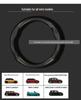 BMW Mini Cooper Steering Wheel Cover: Genuine Leather & Carbon Fiber Handle for Countryman