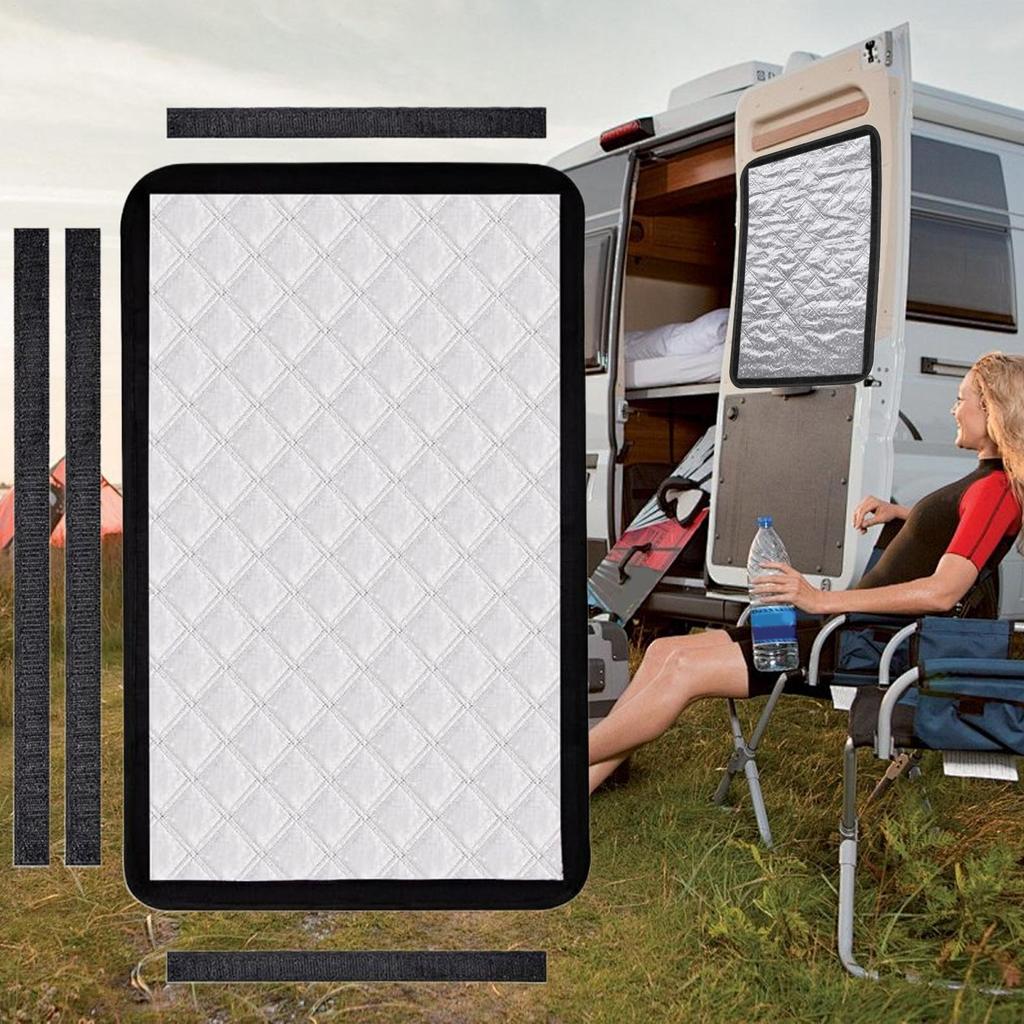 RV Door Window Cover Light-Blocking Curtains For Trailer Portable Light-Blocking RV Accessories For Travelers Enthusiasts Club