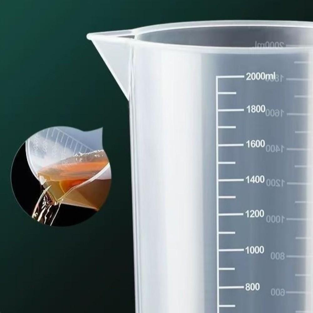 Thickened Plastic Measuring Cup with Scale Liquid Measuring Cup Graduated Cup Kitchen Baking