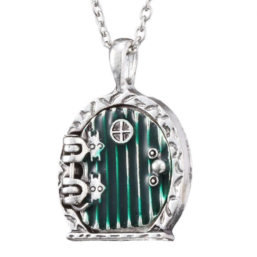 New Lord Same Ring Dwarf House Door Necklace Retro Movie Series Exquisite Open Pendant Necklace Party Jewelry Gifts