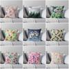 Домашний Декор Красочные Наволочки с Цветочным и Природным Узором Наволочка с Узором Подходит для Дивана Спальни Автомобиля