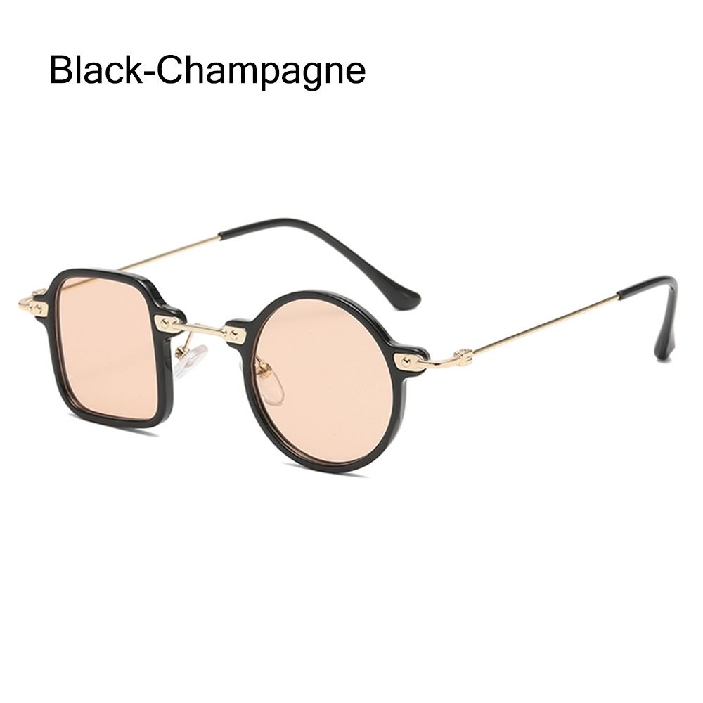 UV400 Square Round Sunglasses Unique Men Punk Sun Glasses Vintage Ocean Lens Shades  for Women