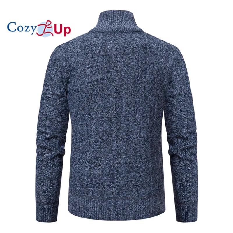 Cozy Up Мужской хлопковый свитер с молнией на четверть