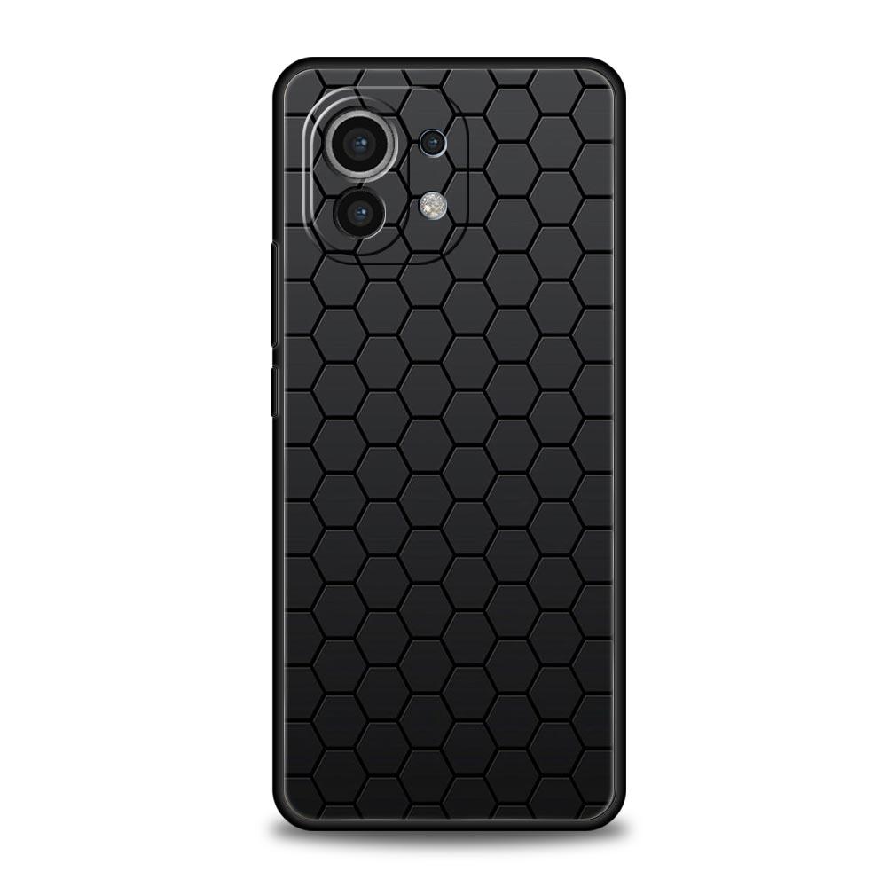 Чехол для телефона для Xiaomi 13 12 11 Lite 12T 11T 10T 9T Mi Poco M4 M3 X4 X3 Pro F4 F3 GT 5G Черный силиконовый корпус Углеродное волокно