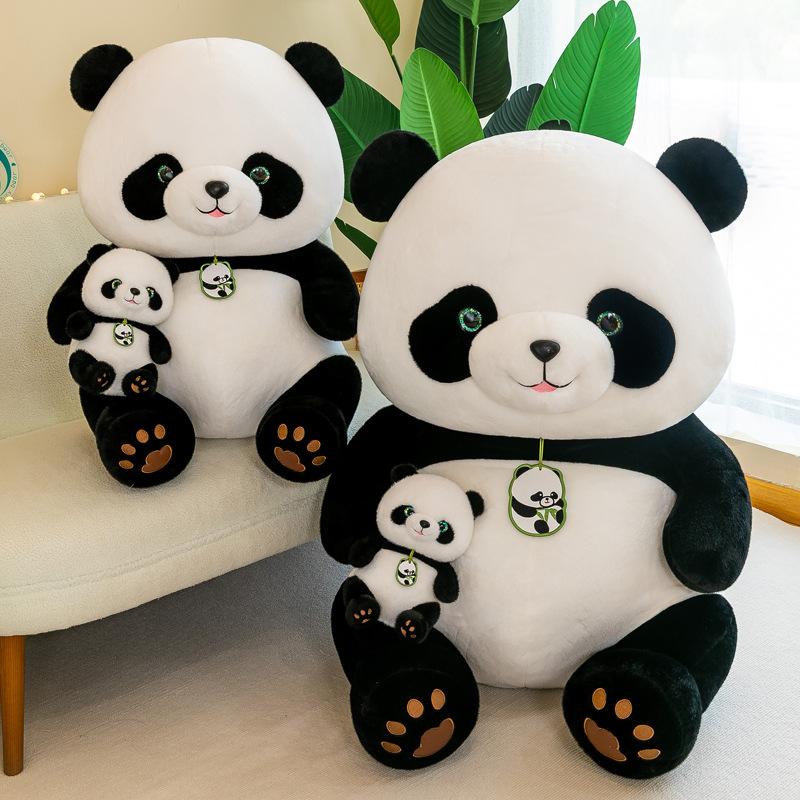 Panda Beibei Plush Toy Large Simulation National Treasure Cartoon Doll Sleeping Pillow for Girlfriend Birthday Gift