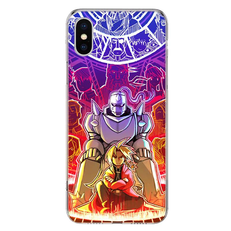 Чехол для телефона «Стальной алхимик» с аниме для Apple iPhone 11 12 13 14 Pro 7 XR X XS Max 6 6S 8 Plus + Mini 5 SE, мягкий принт