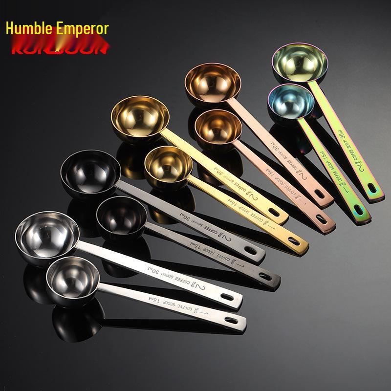 Qianxing Нержавеющая сталь 304 15 мл Розовое золото Мерная ложка (5-Pack)
