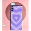 Чехол с цветным сердечком и кругом для Samsung Galaxy S22 S23 S24 Ultra Note 20 10 S8 S9 S10 Plus S21 S20 FE, мягкий чехол
