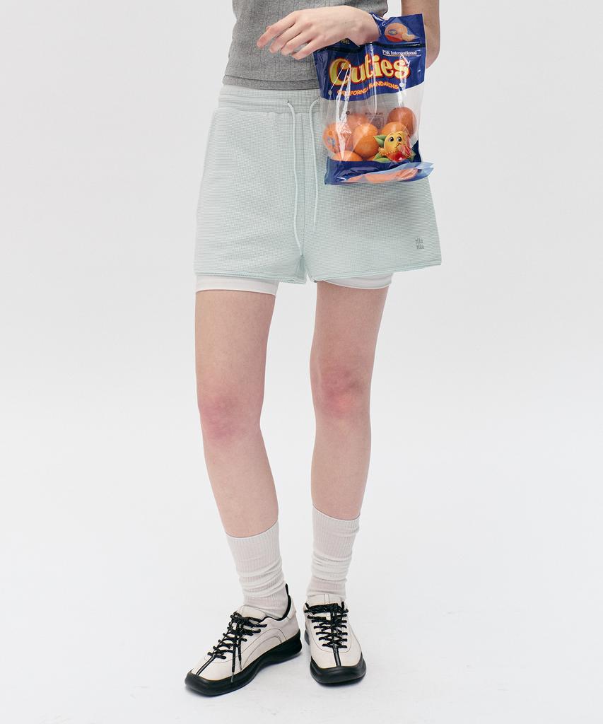 ROLAROLA Nubasic Waffle Banding Shorts Mint