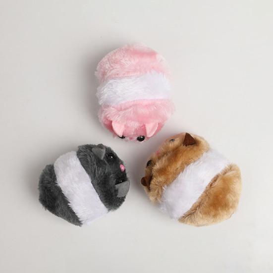 Кошки Дергающаяся мышь Интерактивная игрушка для кошек Подвижная вибрирующая мышь Пушистая плюшевая игрушка-мышь для кошек Котят Домашних животных Развлечение для домашних упражнений