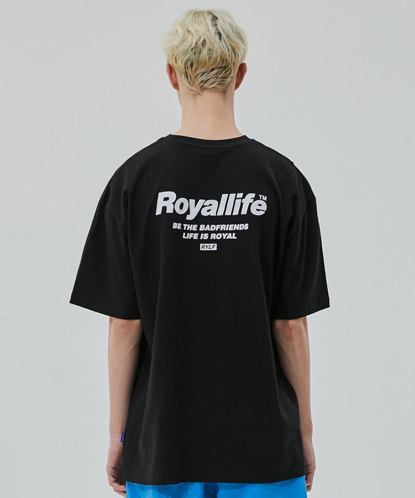 ROYALLIFE Футболка с коротким рукавом 'Будь Друзьями' (Rl701 Будь Другом Футболка) - черный