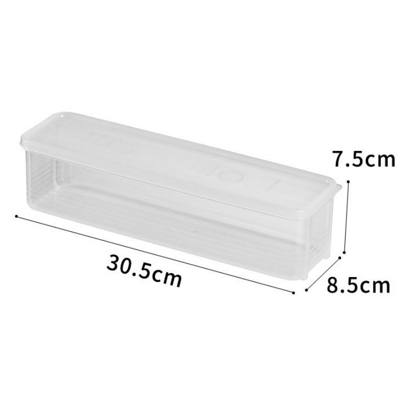 Noodle Storage Box Refrigerator Fresh Food Box Pasta Sealed Container With Lids Kitchen Classification Organizer 30.5*8.5*7.5CM
