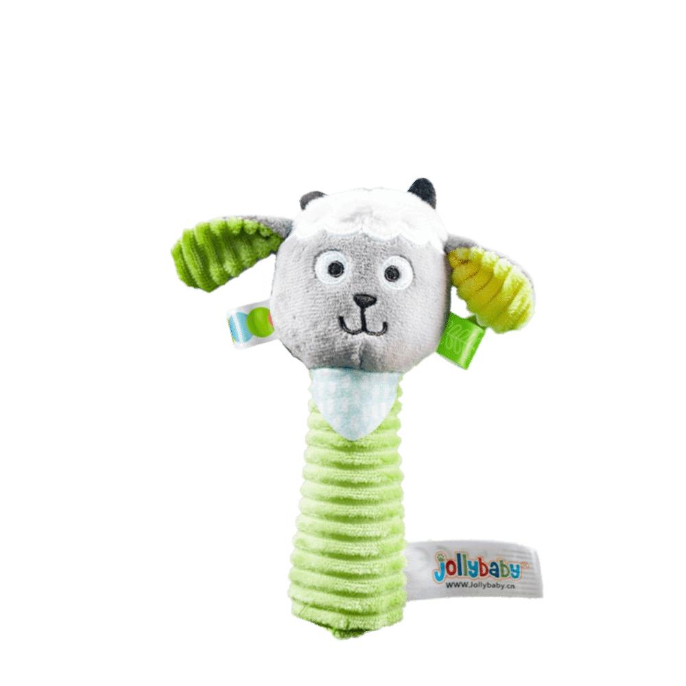Squeaky Sound Soft Stuffed Animal Rattle Soft Plush Sensory Toys Baby Rattles Newborn Development