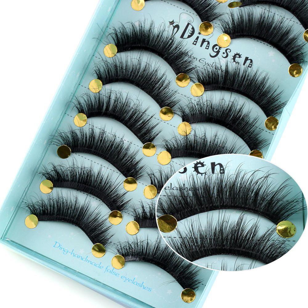 Pure Hanmdade Fluffy Eyelashes Extension Tools False Eyelashes 3D Faux Mink Hair Thick Long