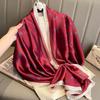 Women Scarf Silk Scarves Spring And Summer Fashion Printing Shawl Temperament Long Wrap Thin For Travel Warm Neck Sun Protection