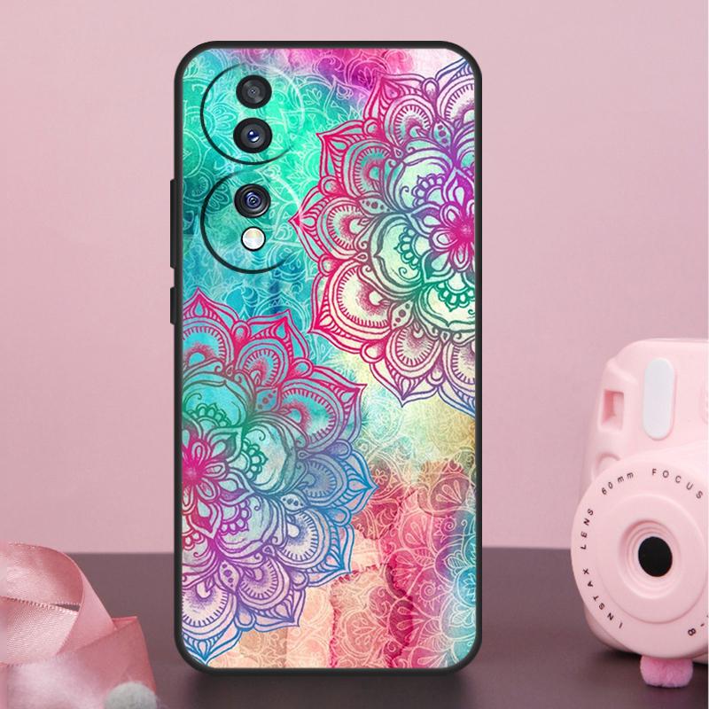 Элегантный чехол с цветочным узором Мандала для Honor 200 400 Pro 50 70 90 X9a X9b X9c X9d X8b X8c Win Magic 7 Lite 5 6 8 Pro