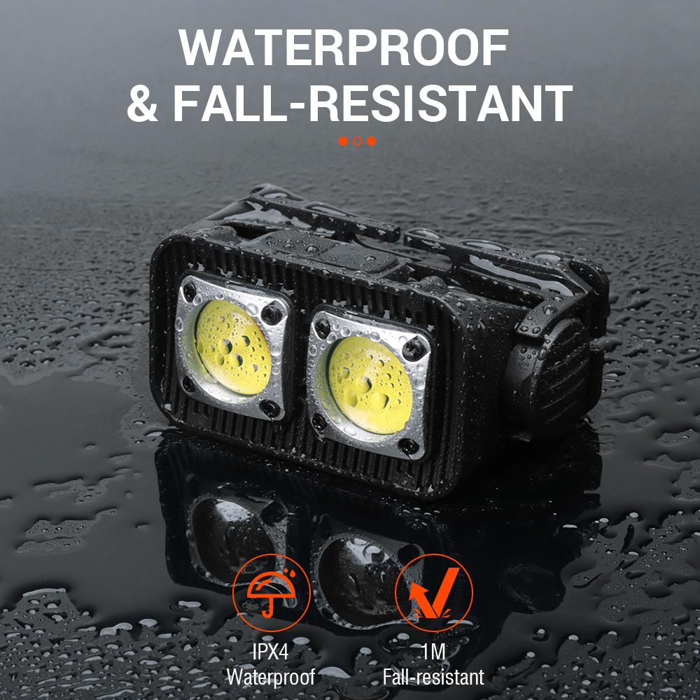 Светодиодный налобный фонарь с датчиком движения 1000 лм, перезаряжаемый через USB, супер яркий 18650, аварийный фонарь для кемпинга