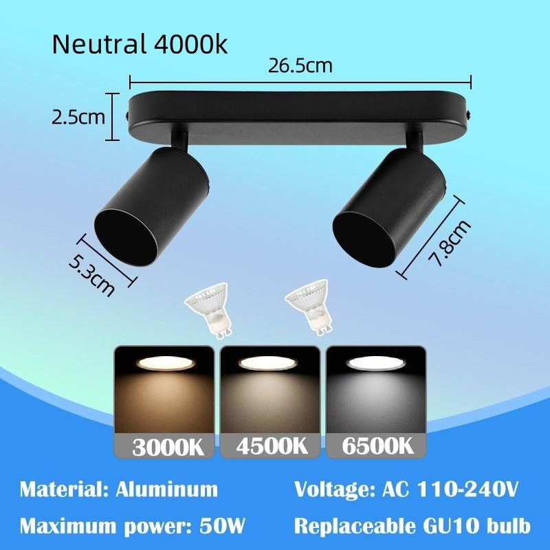 Сменный ламповый потолочный прожектор, бытовой минимализм, светодиодные потолочные светильники, внутреннее освещение, трековый светильник