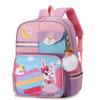 Trendy Cool Kids Backpack With Animal Pattern And Colorful Stitching For Grade 1-2