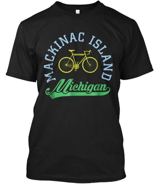 Mackinac Island Mi Souvenir T T-Shirt Made in the USA Size S to 5XL