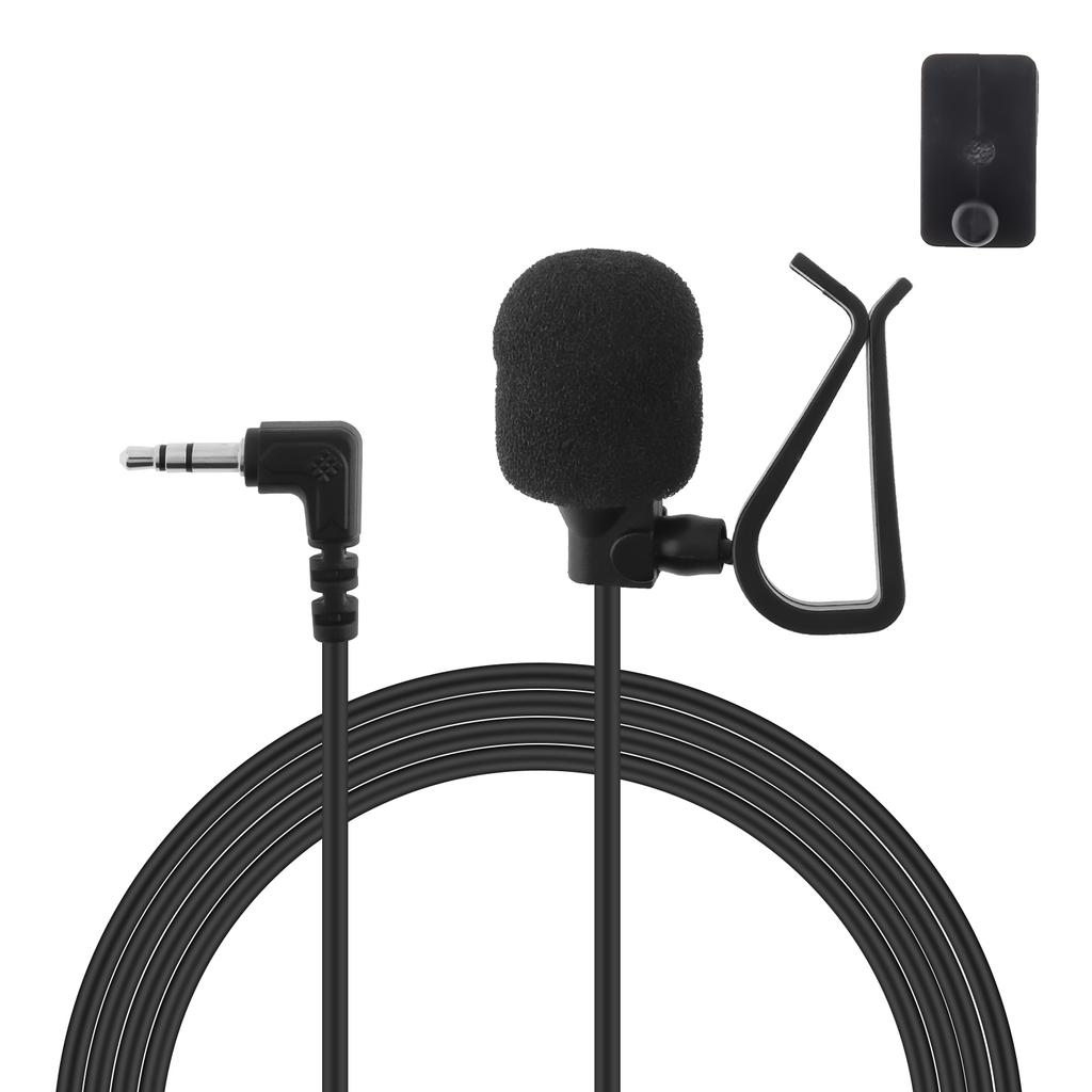 Проводной ПВХ 3,5 мм стерео разъем мини автомобильный микрофон внешний микрофон для ПК автомобильный DVD плеер радио аудио микрофон 3-полюсный адаптер 3 м длиной