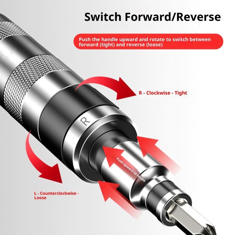 Professional Nonslip Grip Impact Screwdriver Set With 13 Interchangeable Bit For Stubborn Fastener Removal