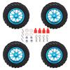 4pcs 82mm Front Rear Rubber Tires Wheel Rims Set for Wltoys 144001 114 RC Off Road Car