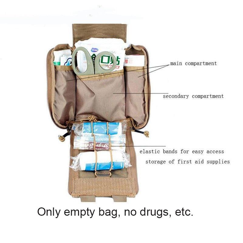 First Aid Kit Emergency Kit Tactical Survival EDC Molle Rip-Away EMT Pouch Bag IFAK Medical  Outdoor Tool