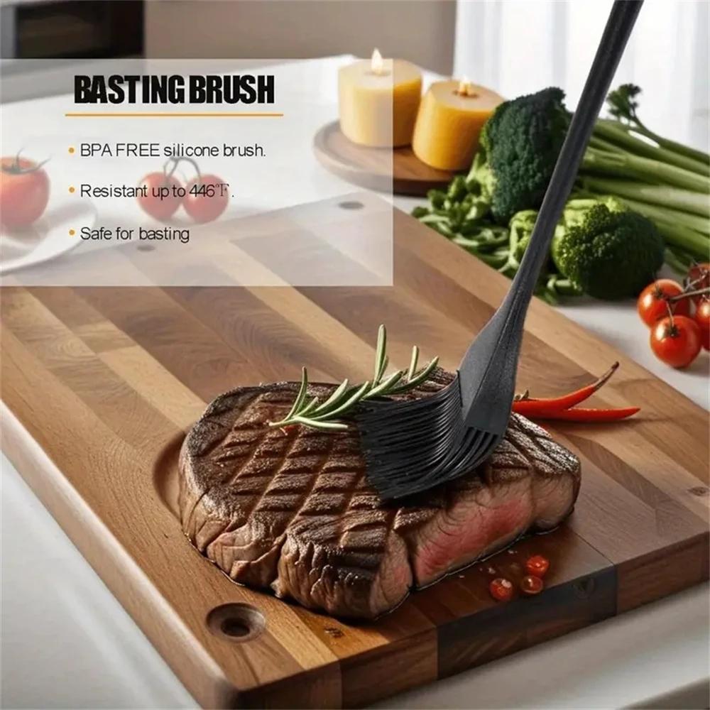 1PC Barbecue Basting Brush Seasoning Sauce Cake Bread Butter Egg Heat Resistant Home Kitchen Baking Cooking Tools